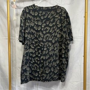 ALL SAINTS Camo Print T-shirt